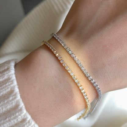 [Elite]Radiant Shinning Princess Cut Tennis Bracelet