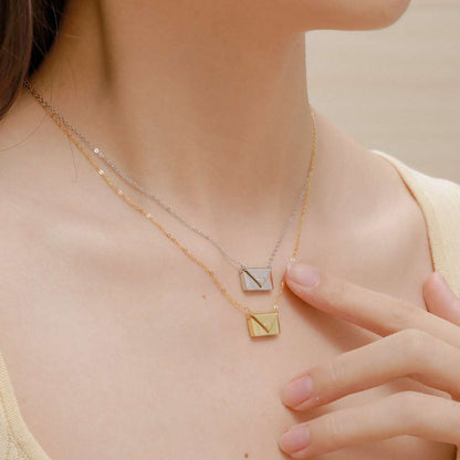[Elite]Envelope Heart Shape Mother's Day Necklace
