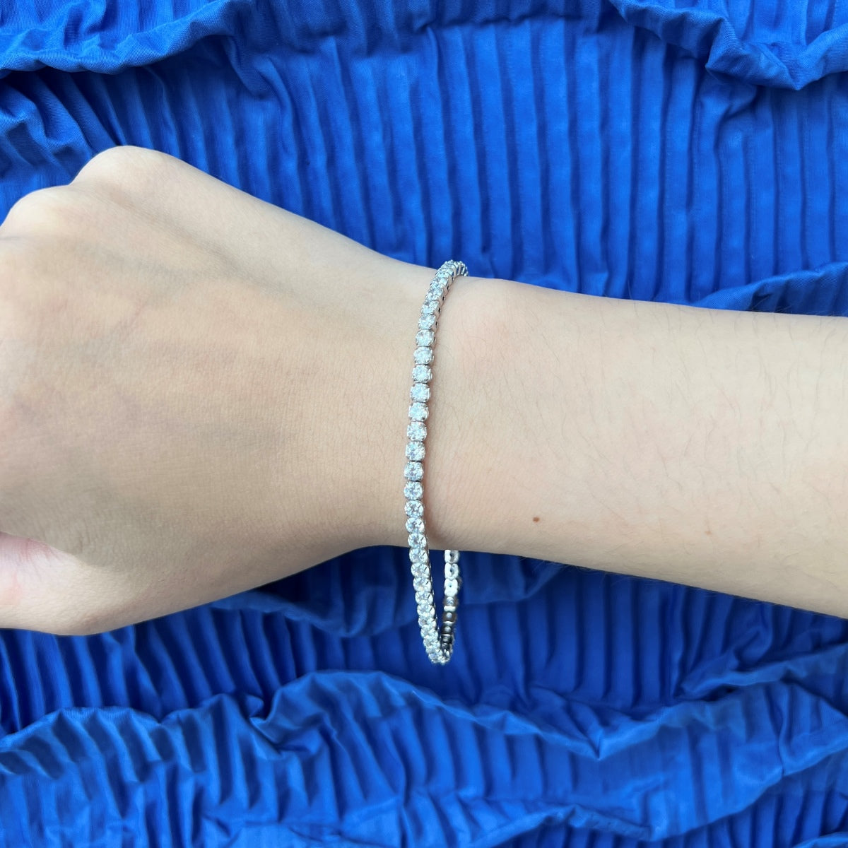 [Elite]Sparkling Round Cut Daily Bracelet