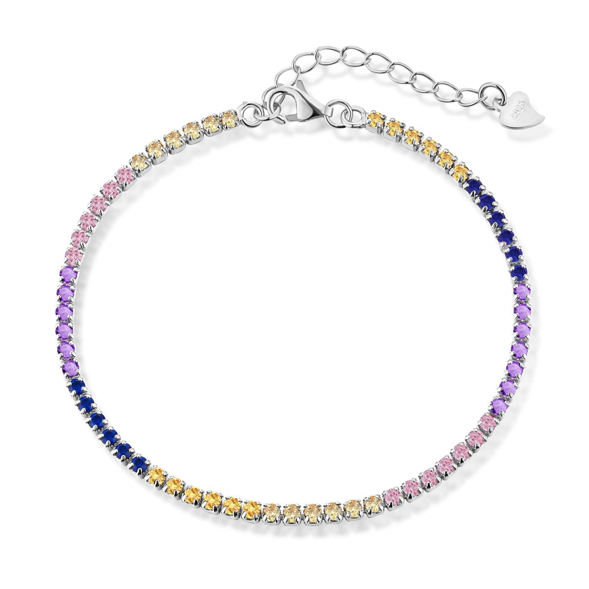 [Elite]Radiant Shinning Princess Cut Tennis Bracelet