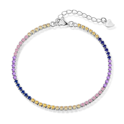 [Elite]Radiant Shinning Princess Cut Tennis Bracelet