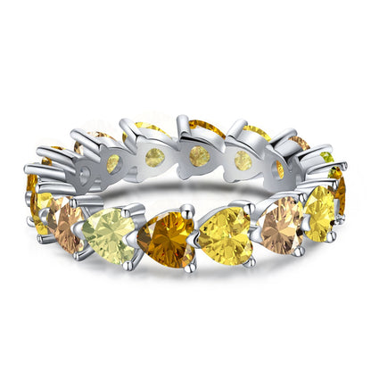 [Elite]0.25 Carat Radiant Romance Heart Cut Lover Ring