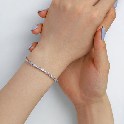 [Elite]Ornate  Sparkling Round Cut Daily Bracelet