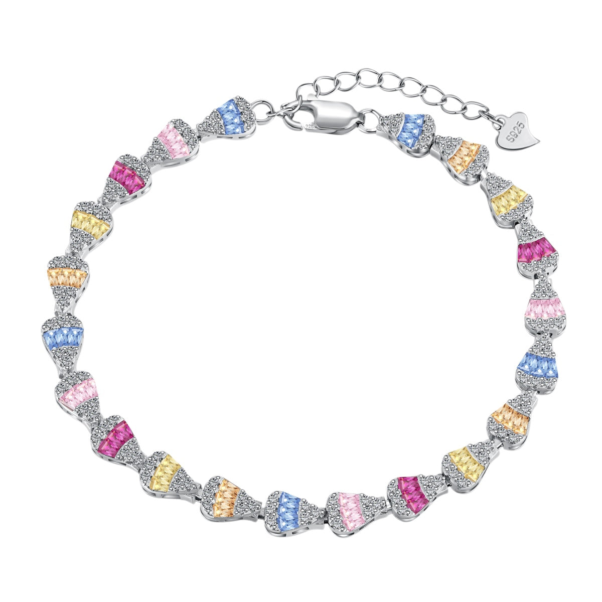 [Elite]Radiant Water Drop Shape Daily Bracelet