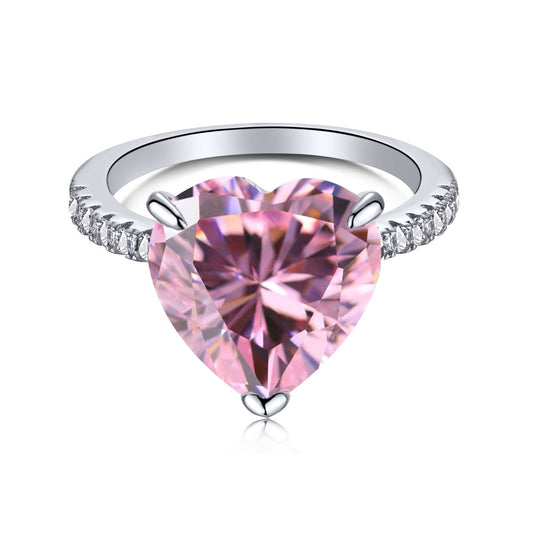 [Elite]6.0 Carat Luxurious Sparkling Romantic Heart Cut Lover Ring
