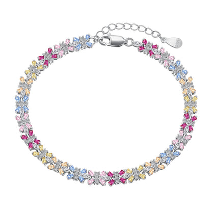 [Elite]Radiant Colorful Emerald Cut Party Bracelet