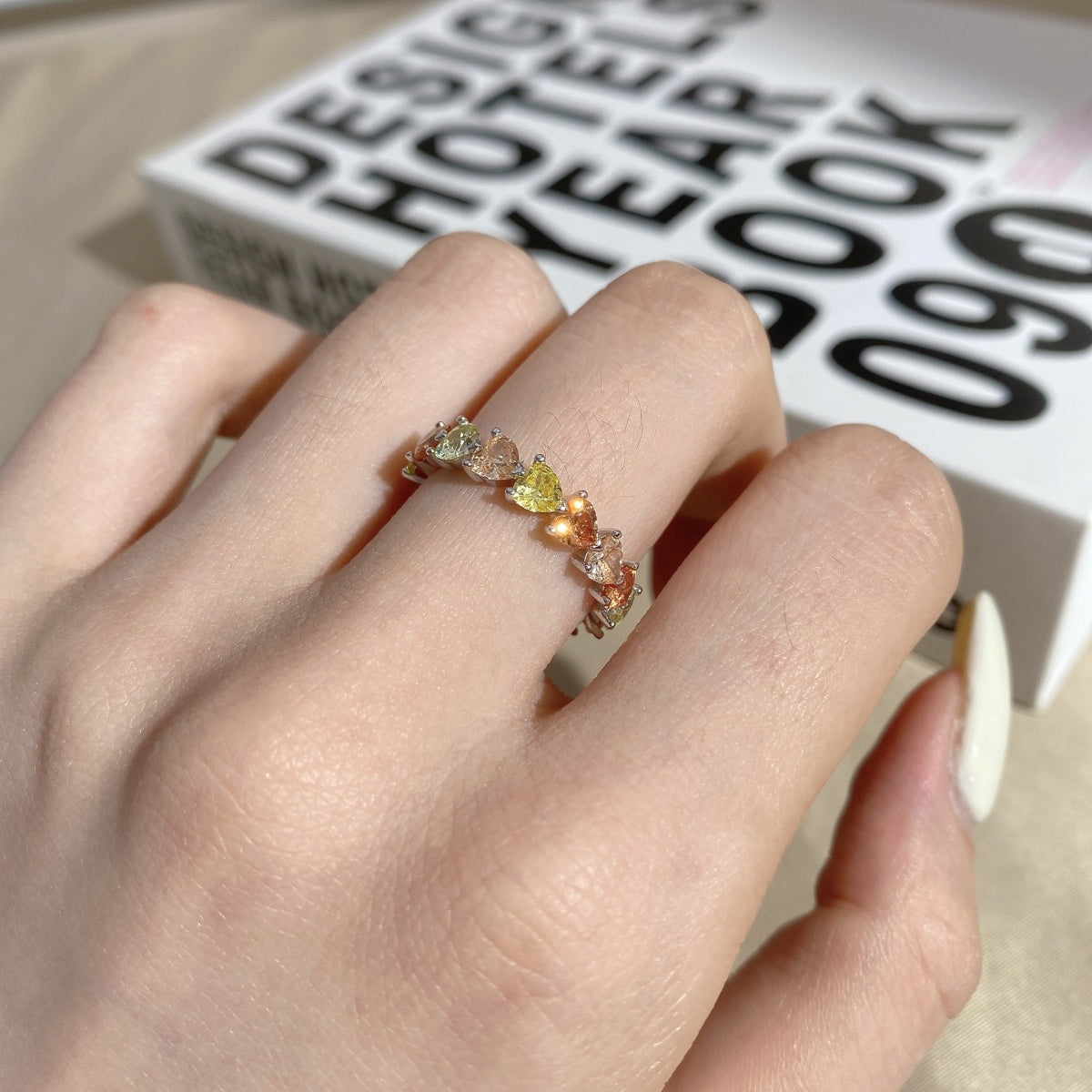 [Elite]0.25 Carat Radiant Romance Heart Cut Lover Ring