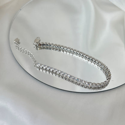 [Elite]Sparkling Round Cut Daily Bracelet