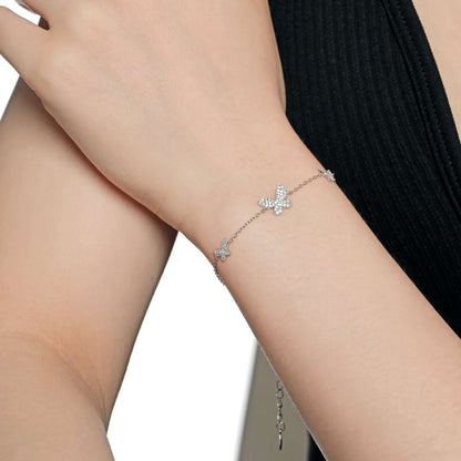 [Elite]Delicate Butterfly Pendant Bracelet
