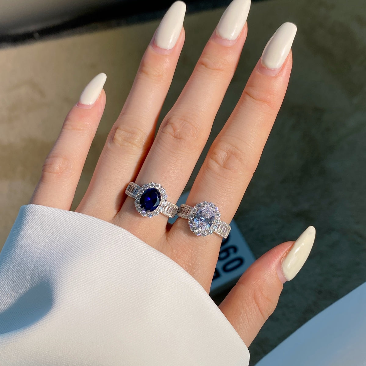 [Elite]1.5 Carat Dazzling Charming Oval Cut Banquet Ring