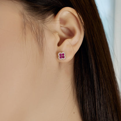 [Elite]Four-Leaf Clover Flower Shaped Earrings