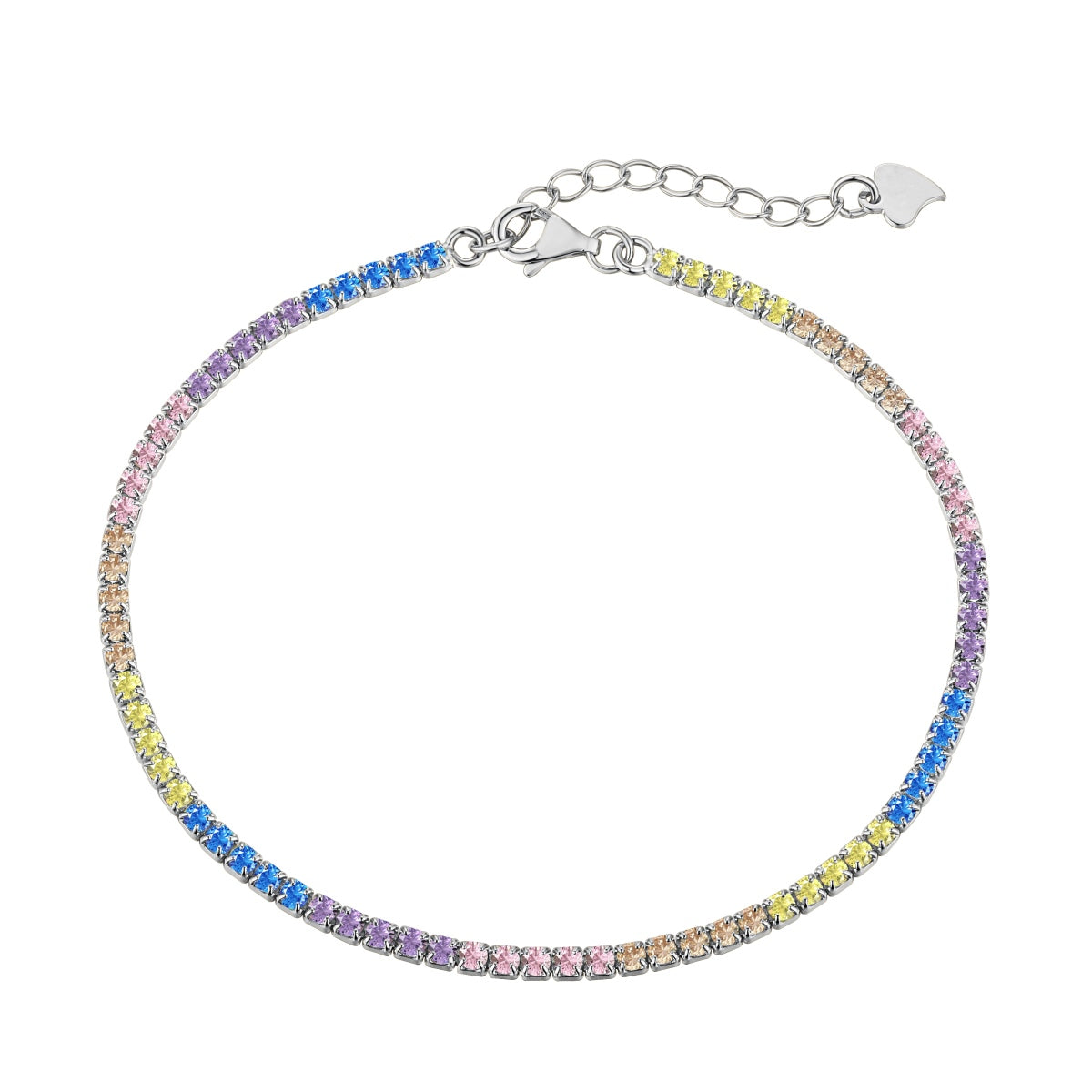 [Elite]Dazzling Colorful Round Cut Daily Bracelet