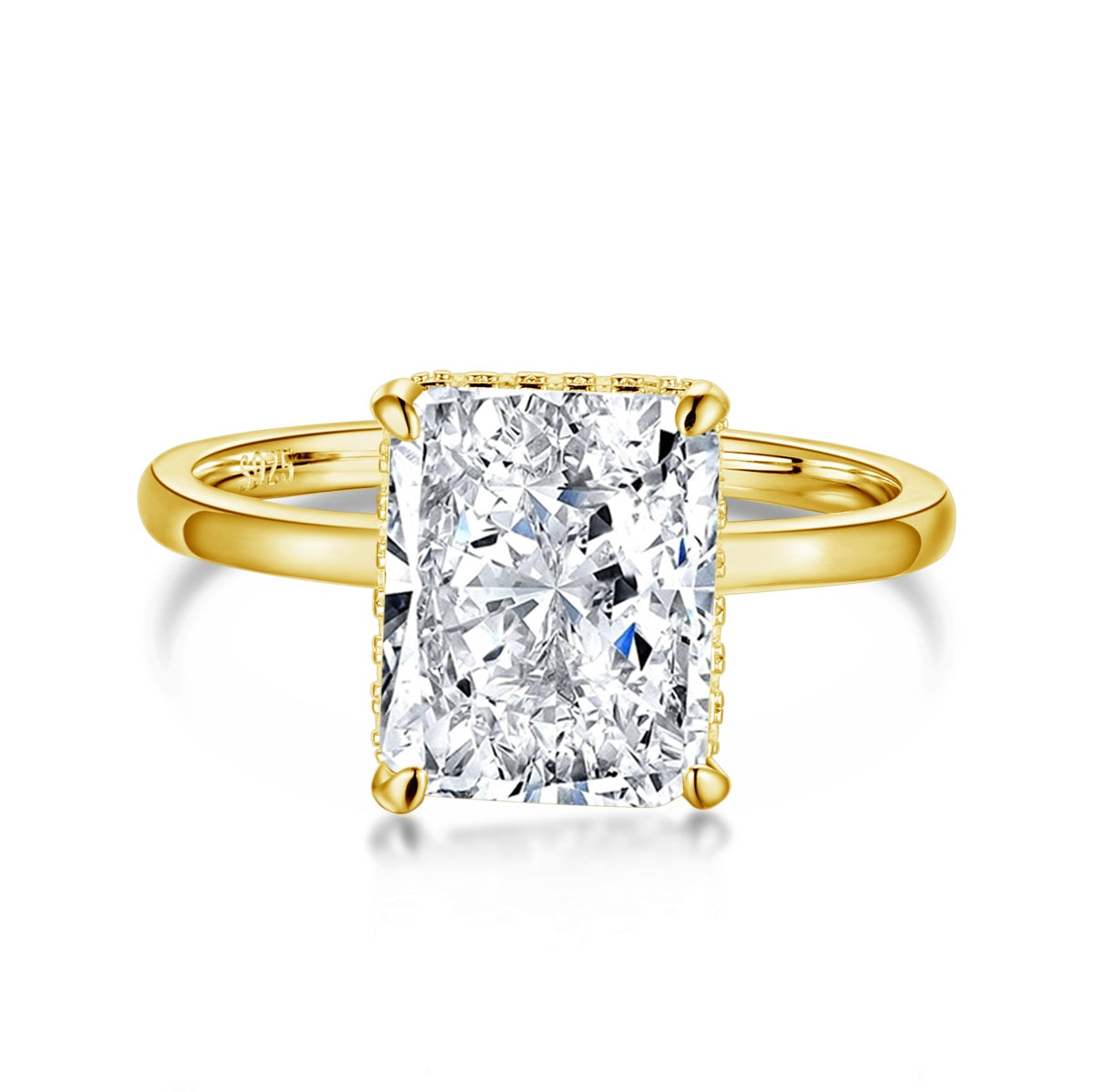 [Elite]4.0 Carat Ornate Enchanting Radiand Cut Banquet Ring