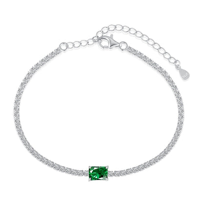 [Elite]1.0 Carat Unique Emerald Cut Banquet Bracelet