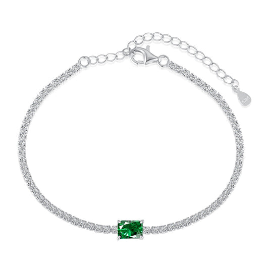 [Elite]1.0 Carat Unique Emerald Cut Banquet Bracelet