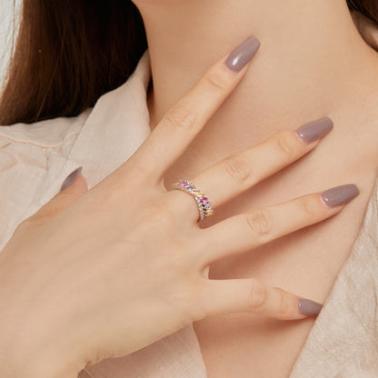 [Elite]Unique Colorful Marquise Cut Daily Ring