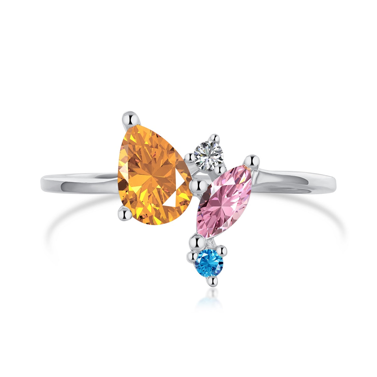 [Elite]Radiant Colorful Multi Cut Daily Ring