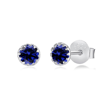 [Elite]Sparkling Colorful Round Shape Earrings