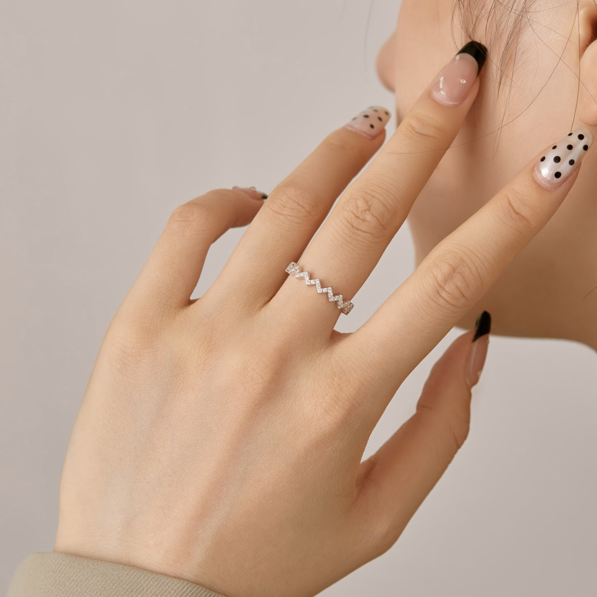 [Elite]Delicate Enchanting Wave Shape Daily Ring