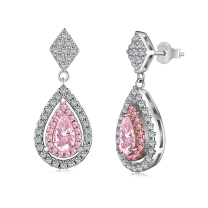 [Elite]Ornate Delicate Water Drop Shape Banquet Earrings