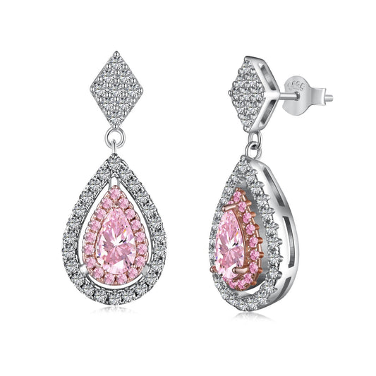[Elite]Ornate Delicate Water Drop Shape Banquet Earrings
