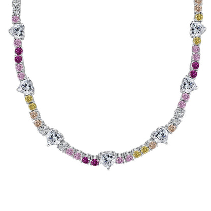 [Elite]Delicate Colorful Rainbow Tennis Chain