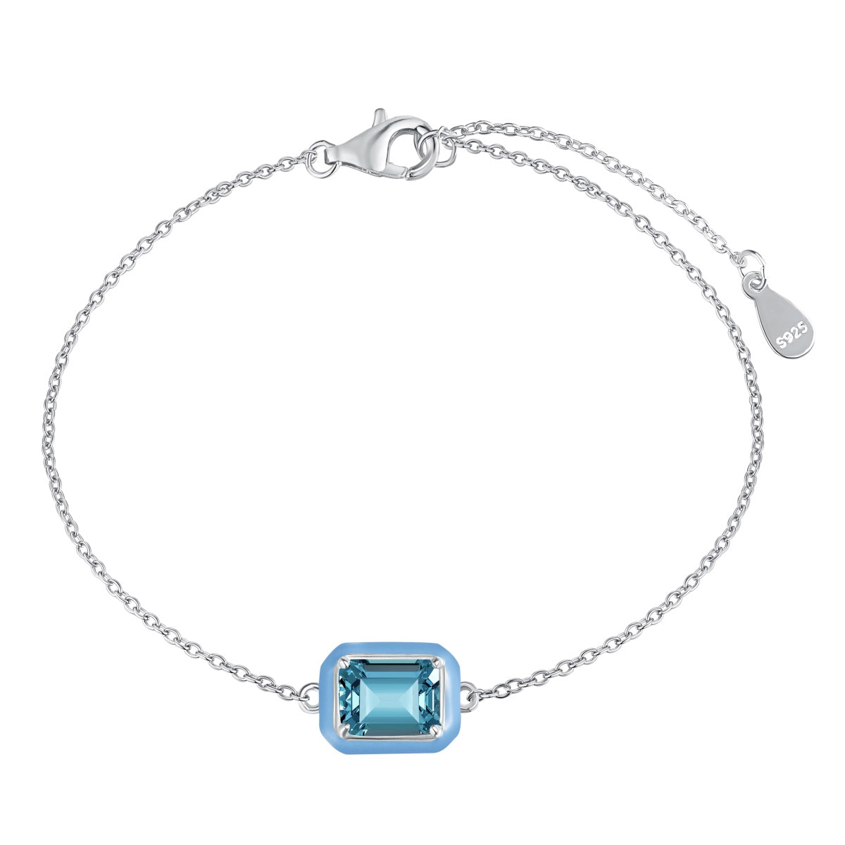 [Elite]2.0 Carat Sparkling Colorful Emerald Cut Daily Bracelet