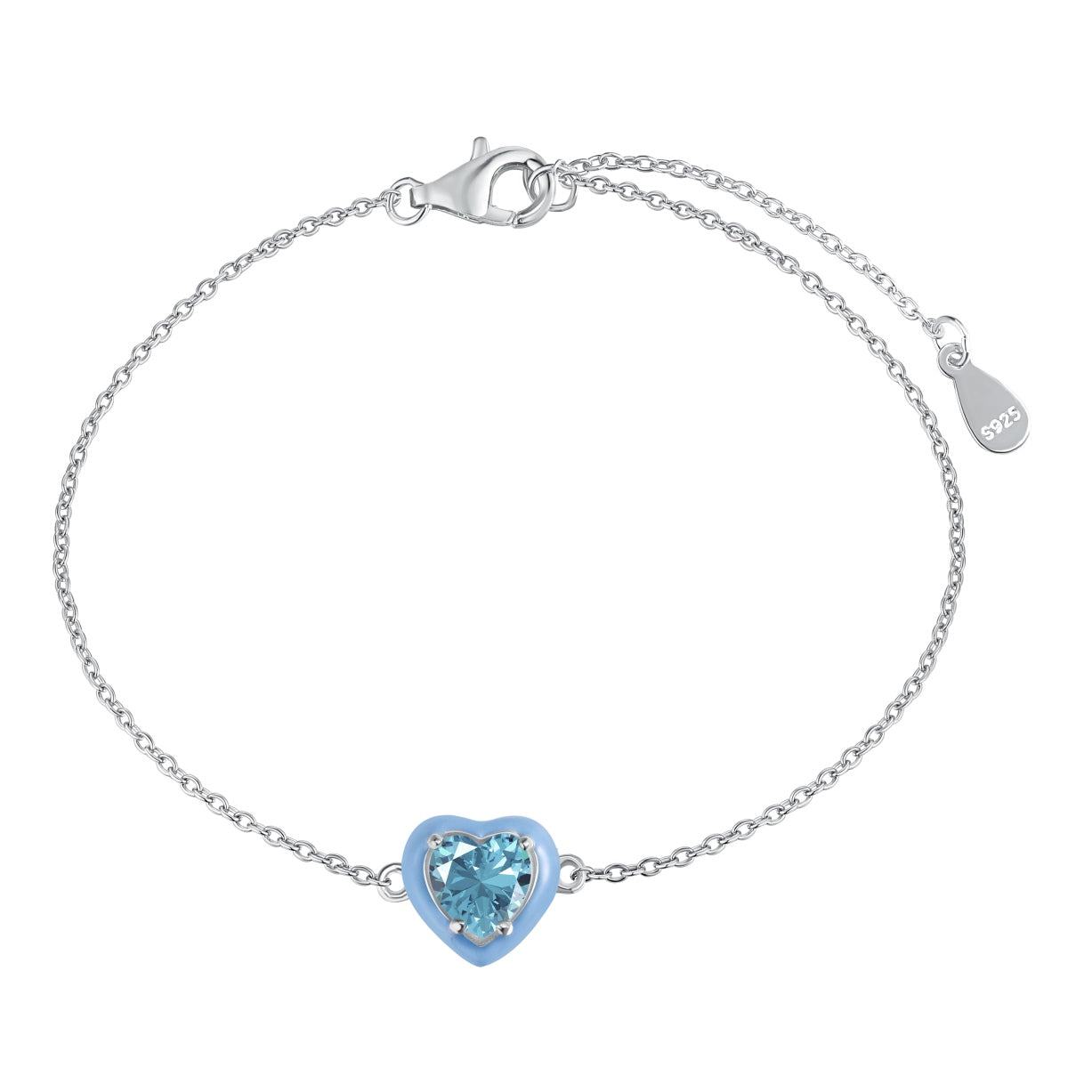 [Elite]Sparkling Romantic Heart Shape Lover Bracelet
