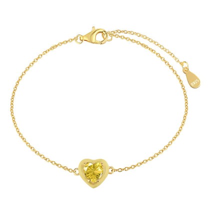 [Elite]Sparkling Romantic Heart Shape Lover Bracelet