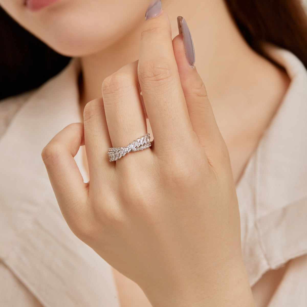 [Elite]Unique Colorful Marquise Cut Daily Ring