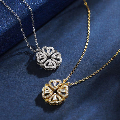[Elite]Ornate Heart Cut Flower Shape Necklace