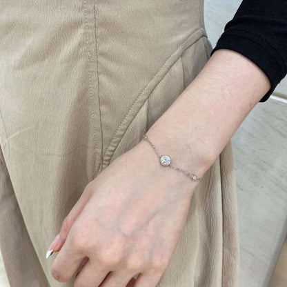 [Elite]Dazzling Round Cut Shape Bracelet
