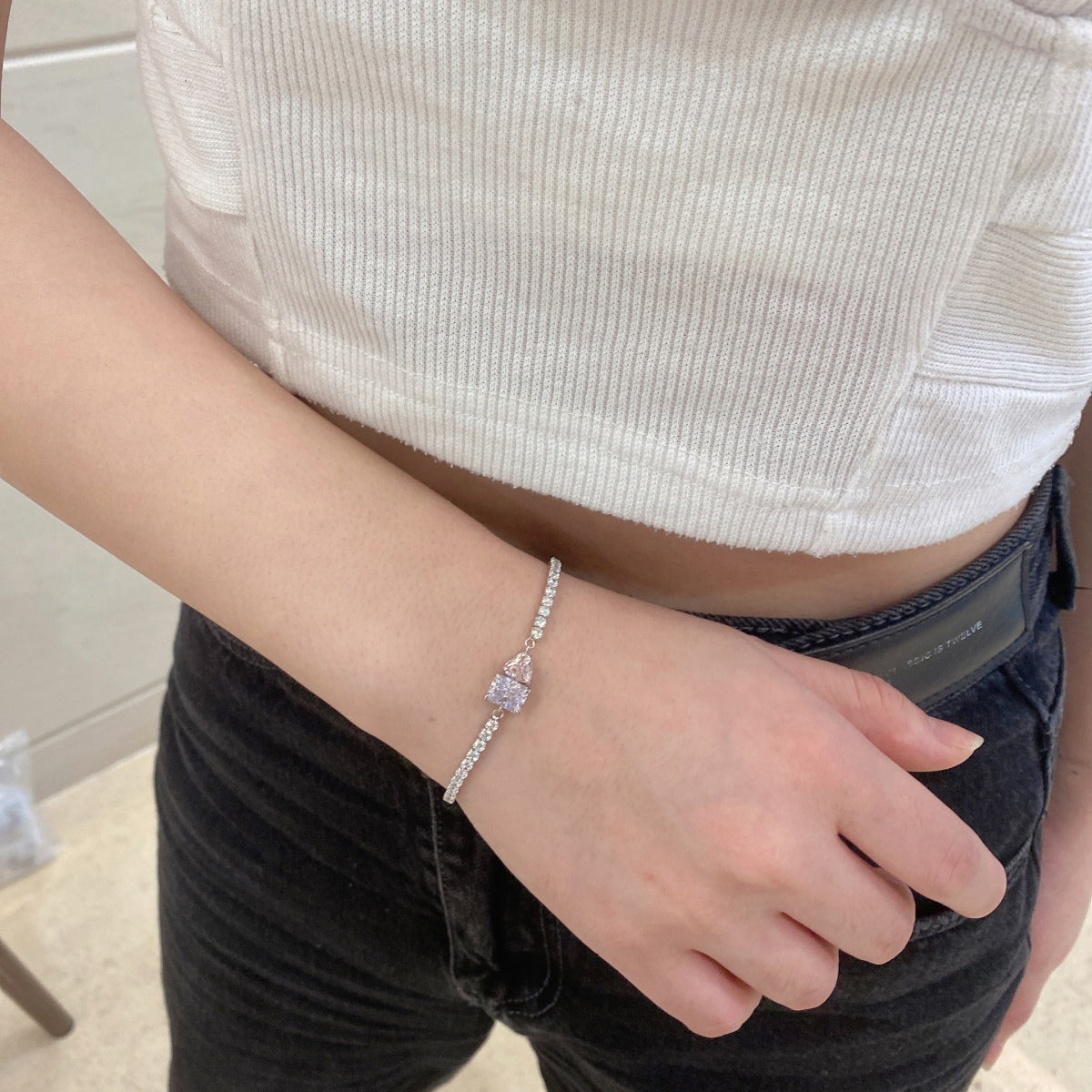 [Elite]Dazzling Unique Multi Shape Lover Bracelet