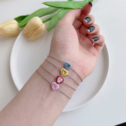 [Elite]Sparkling Romantic Heart Shape Lover Bracelet