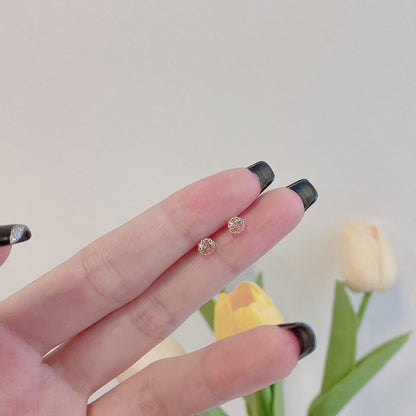 [Elite]Sparkling Colorful Round Shape Earrings