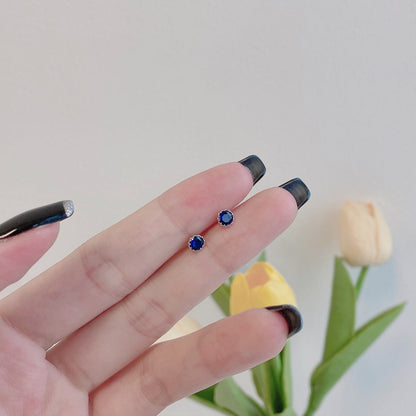 [Elite]Sparkling Colorful Round Shape Earrings