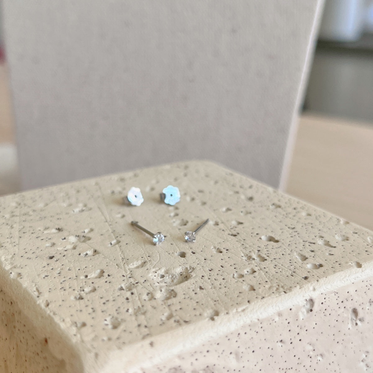 [Elite]Delicate Solitaire Earrings