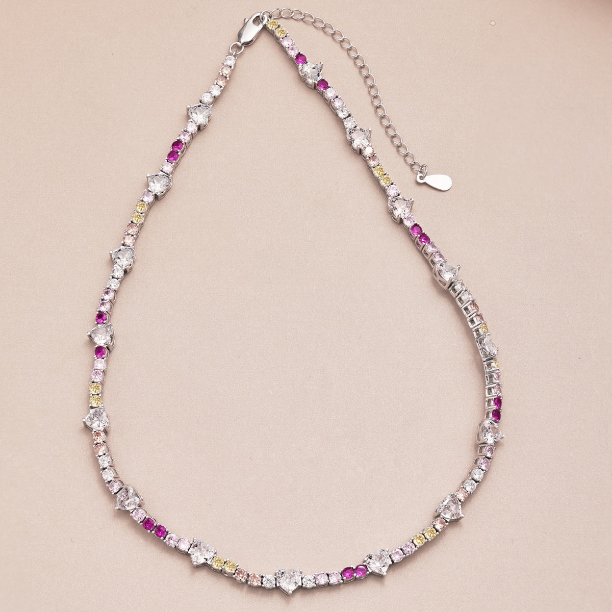 [Elite]Delicate Colorful Rainbow Tennis Chain