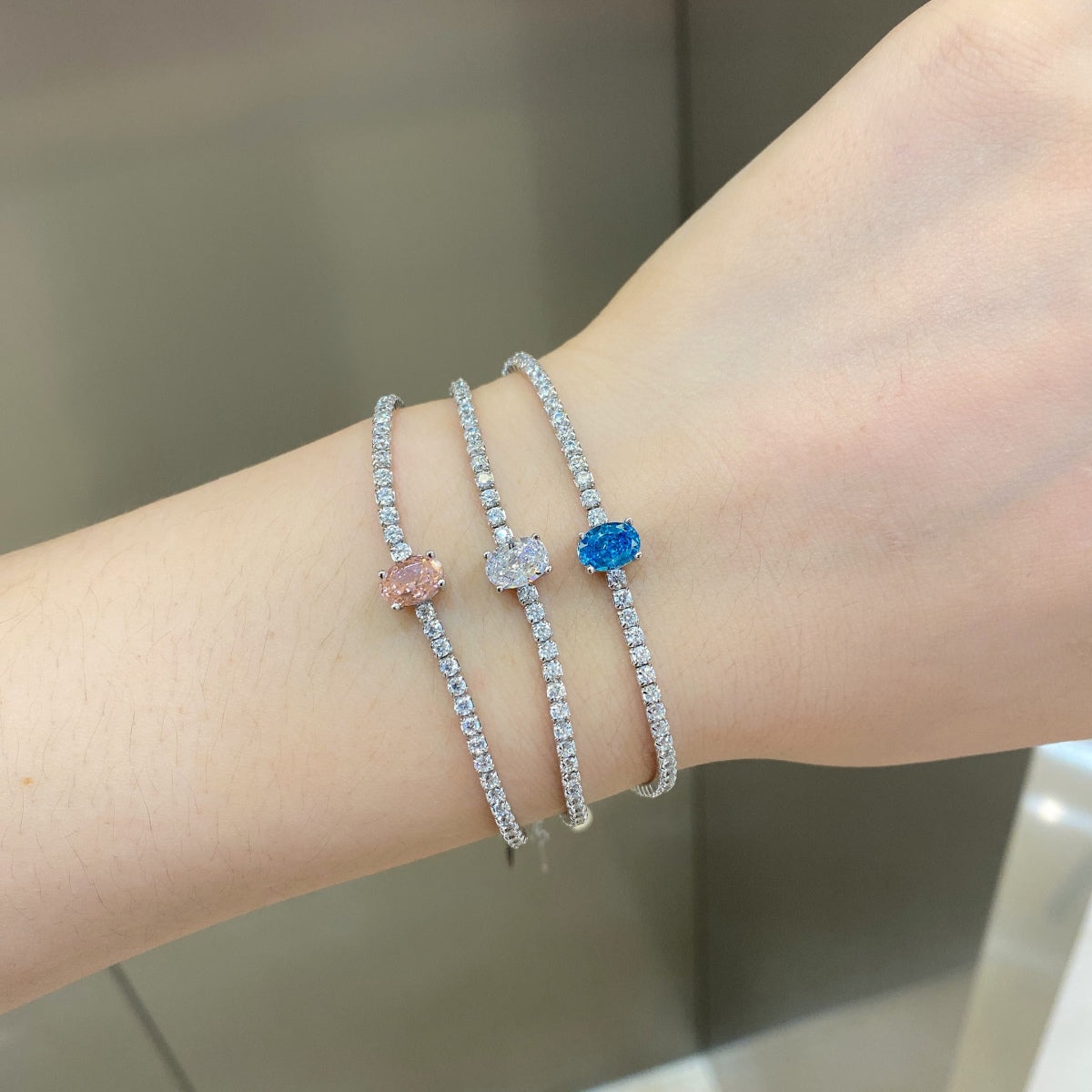 [Elite]0.75 Carat Exquisite Oval Cut Daily Bracelet