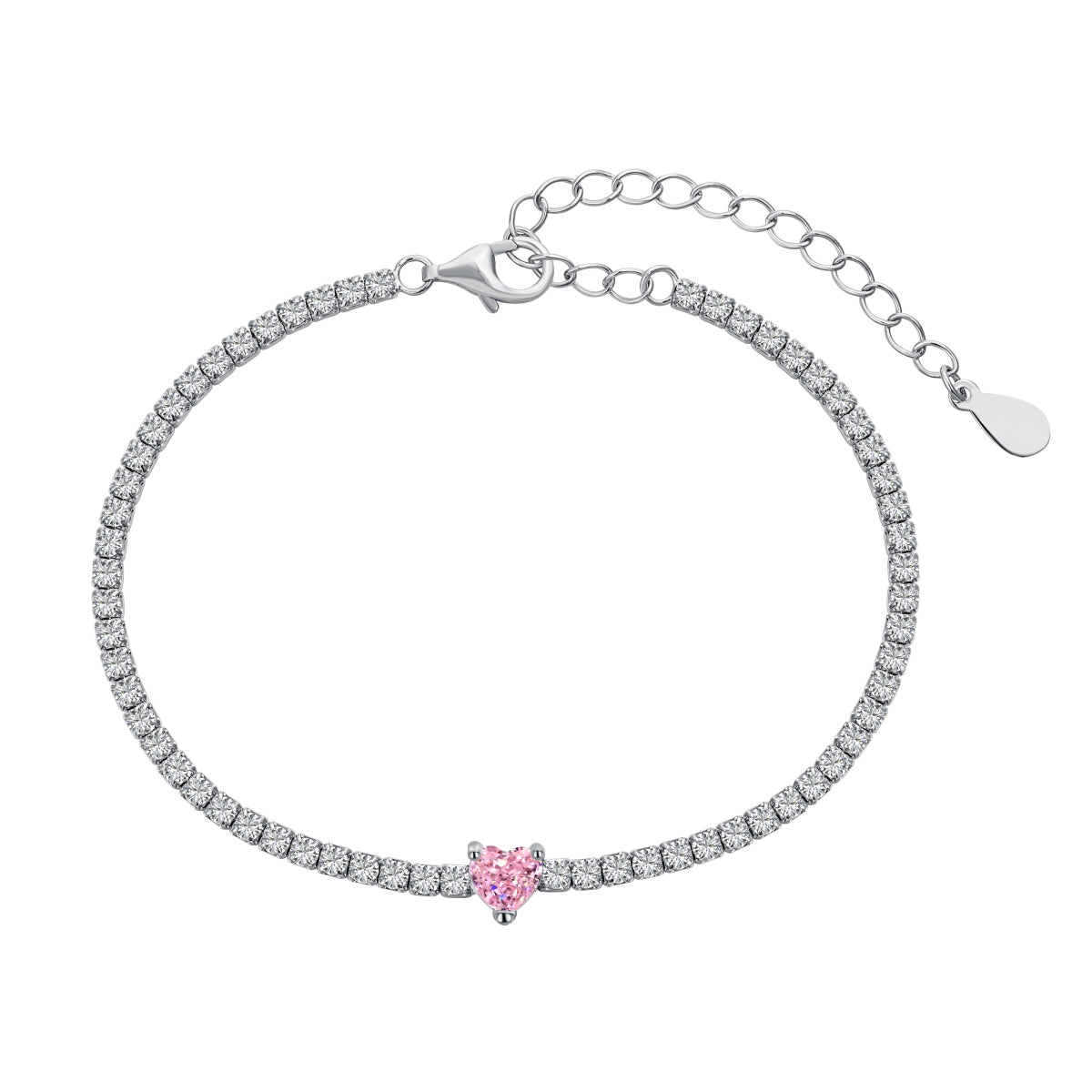 [Elite]0.5 Carat Elegant Romantic Heart Shape Lover Bracelet