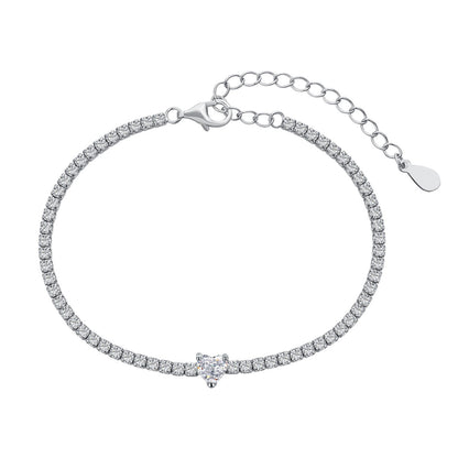 [Elite]0.5 Carat Elegant Romantic Heart Shape Lover Bracelet