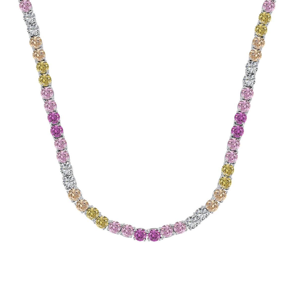 [Elite]Delicate Colorful Tennis Necklace