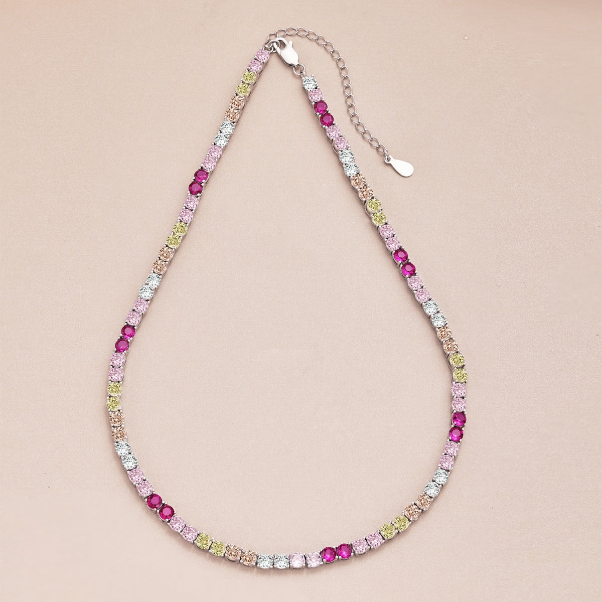 [Elite]Delicate Colorful Tennis Necklace