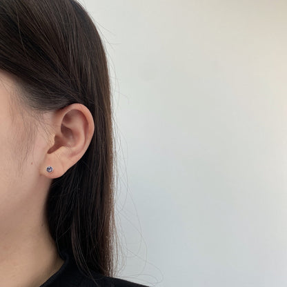 [Elite]Sparkling Colorful Round Shape Earrings