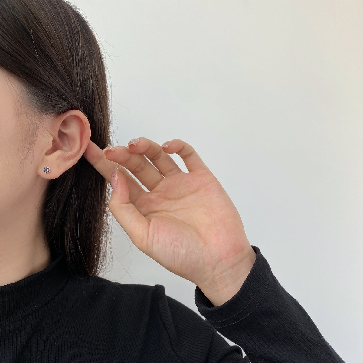 [Elite]Sparkling Colorful Round Shape Earrings