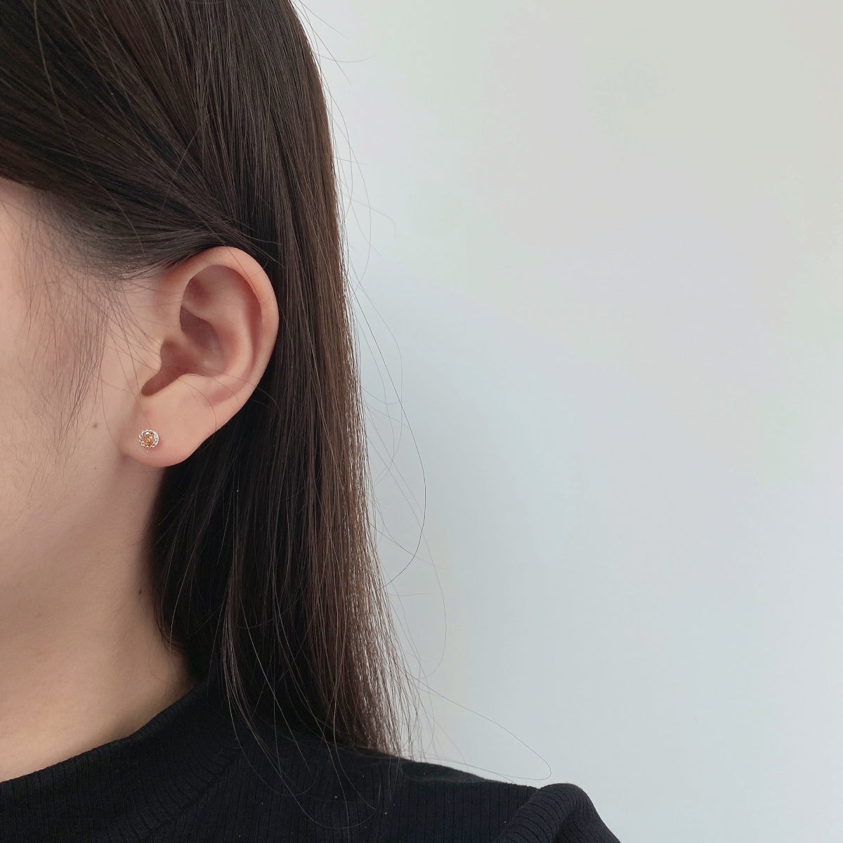 [Elite]Sparkling Colorful Round Shape Earrings