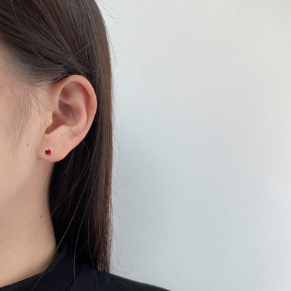 [Elite]Sparkling Colorful Round Shape Earrings