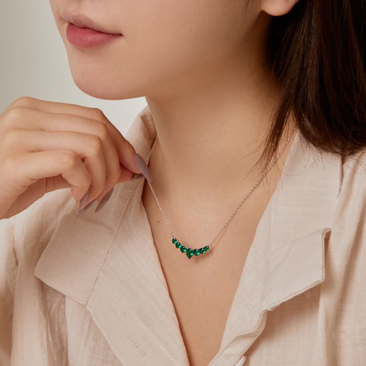 [Elite]Dainty Colorful Heart Necklace