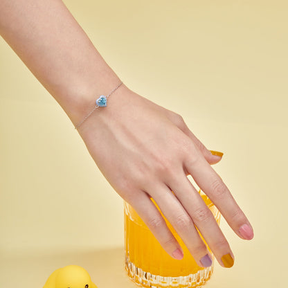 [Elite]Sparkling Romantic Heart Shape Lover Bracelet