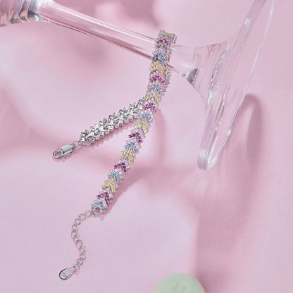 [Elite]Ornate Sparkling Round Cut Party Bracelet